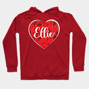 I Love Ellie First Name I Heart Ellie Hoodie